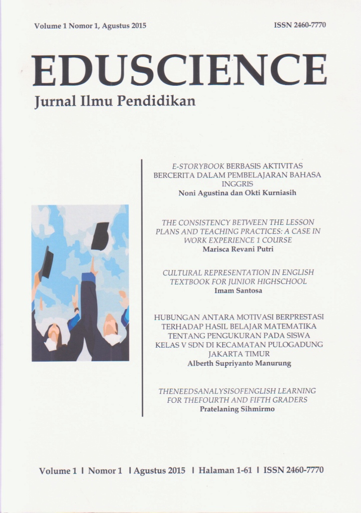 Eduscience : Jurnal Ilmu Pendidikan